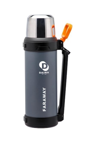 Daıma Faraway 2500 Ml 12 Saat Sıcak 24 Saat Soğuk Gri Termos Gri