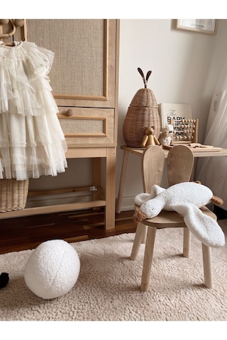 Sevimli Ördek Teddy Bebek Çocuk Uyku Arkadaşı Naturel Beyaz