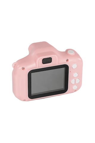 Acton Full HD Dijital Çocuk Fotoğraf Makinesi Pembe Silikon Kılıflı Köpek