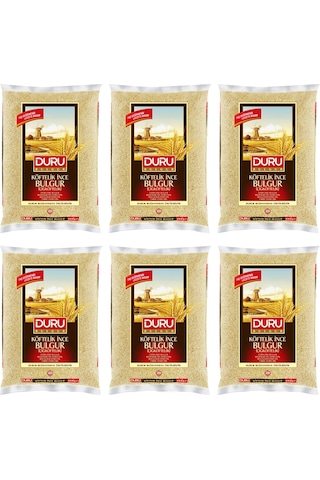Duru Çiğ Köftelik İnce Bulgur 6 x 1 KG