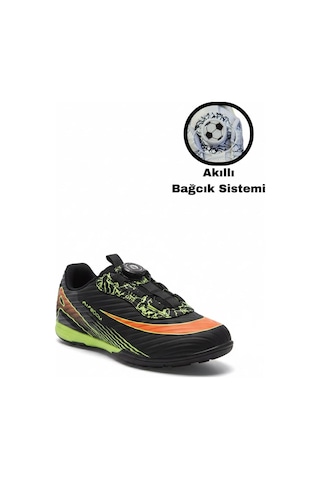 Airlaliga Erkek Çocuk Akıllı Bağcık Özellikli Halısaha Ayakkabısı L-620-hs Siyah - Turuncu