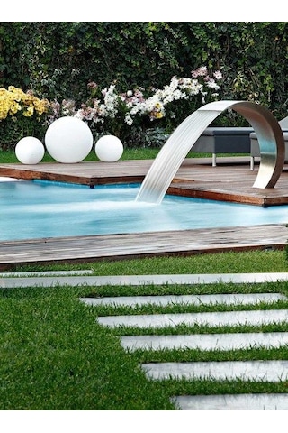 Havuz Başı Kobra Şelale 400X800 CM Aısı304 Paslanmaz Çelik