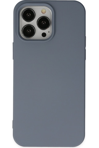Newface - 112 - Apple iPhone Uyumlu 14 Pro Kılıf Nano İçi Kadife Silikon - Csmo-tex - - Gri