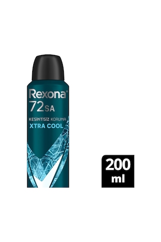 Rexona Men Erkek Sprey Deodorant Xtra Cool 72 Saat Kesintisiz Üstün Koruma 200 Ml