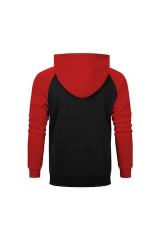 Iron Maiden The Final Frontier Kırmızı Renk Reglan Kol Kapşonlu Sweatshirt Kırmızı