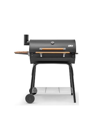 Grillia Grillord 75 Kömürlü Barbekü 2 Adet Döküm Izgaralı + Hediye Seti Önlük + Kılıf Siyah