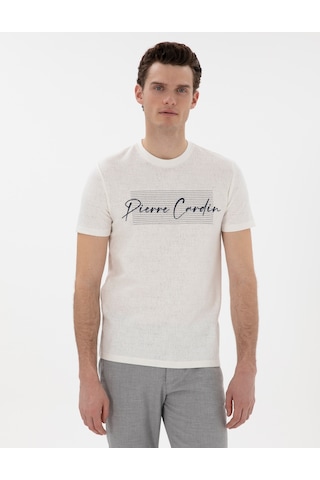 Pierre Cardin Erkek Ekru Tişört 50302567-vr019 Ekru