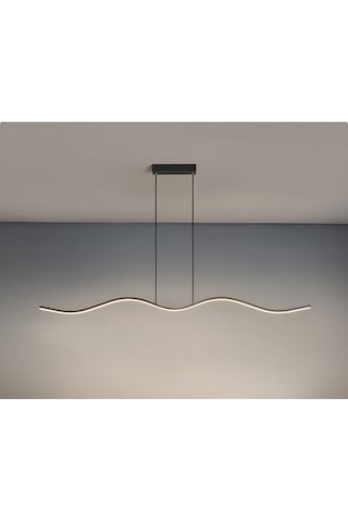 Martı / Sarkıt Avize / 120 Cm / Antrasit Gövde / 3 Renk Işık Antrasit