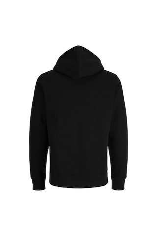 Jack & Jones Erkek Regular Fit Gögüs Baskili Sweatshirt - Avery - 12298451 Siyah