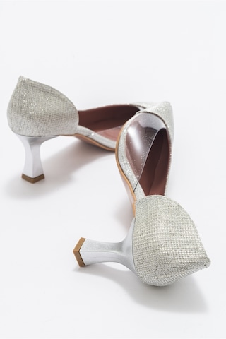 Luvishoes Luvi Shoes 353 Lame Simli Topuklu Kadın Ayakkabı Lame Sim