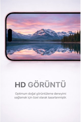 Apple Uyumlu iPhone 16 Plus Ekran Koruyucu % 100 Cam Temperli Kolay Kurulum Aparatlı