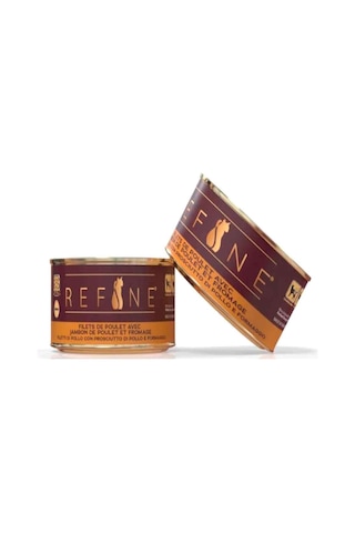 Refine Kısırlaştırılmış Kedi Konservesi Tavuk Jambonlu Ve Peynirli 85 Gr