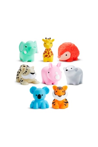 Munchkin Orman Hayvanları İle Banyo Fışkırtmaları, 8'lü Paket