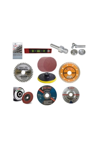 10'lu Taşlama Ve Kesme Disk Seti Seramik Ahşap Metal Zımpara