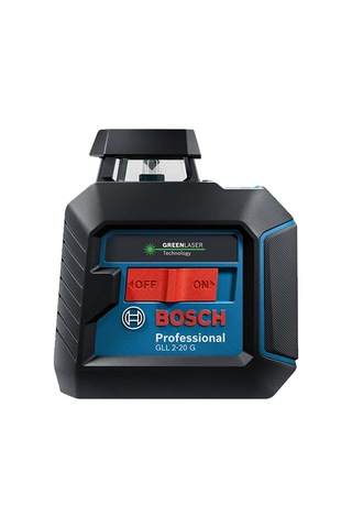 Gll 2-20 G Çizgi Lazer 20m Çalışma Alanı, 4 X Aa Pil, Ip 64 Toza Karşı Koruma Sistemi, Yeşil Lazer, Lb10 Tutucu