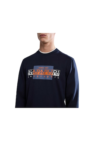 Napapijri B-smallwood C Erkek Mavi Sweatshirt 22409 Lacivert