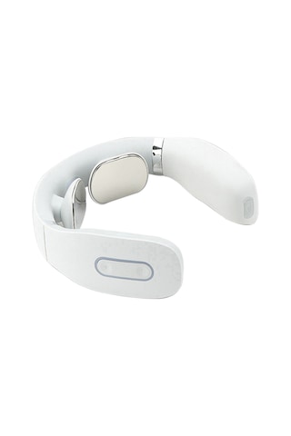 Teltree Beyaz Akıllı Boyun Masaj Aleti: 5 Mod, 16 Seviye, Isıtmalı, Taşınabilir Rahatlık Beyaz