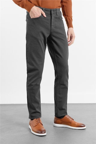 İmza Antrasit 5 Cep Düz Paça Gabardin Slim Fit Pamuklu Pantolon 1003260318