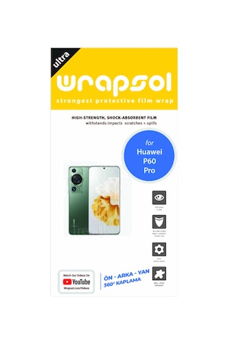 Huawei P60 Pro Full Kaplama Ön Arka Ve Yan 360 Derece Poliüretan