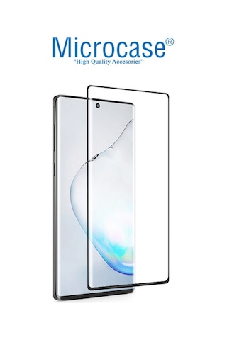 Samsung Uyumlu Galaxy Note 10 Plus 3D Polymer Kavisli Tam Kaplayan Nano