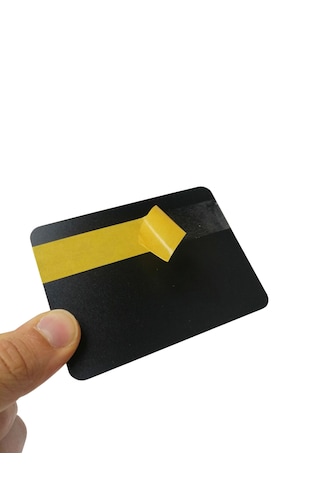10 Adet Silinebilir A7 Karatahta Siyah Etiket 10 x 7,5 CM Yapışkanlı