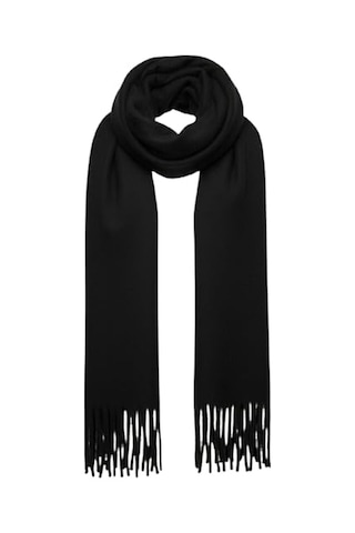 Bermody Puffy Yumuşak Dokulu Kadın Atkı Şal Omuz Şalı 50 X 190 Cm Siyah