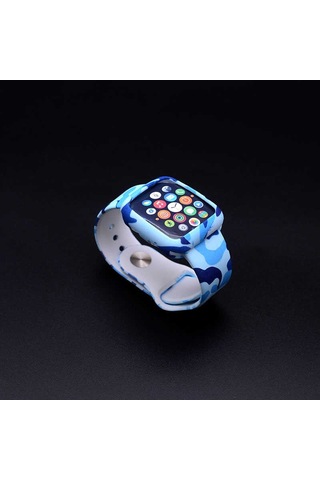 Watch 42mm Uyumlu 3 İn 1 Army Zore Kordon-yeşil