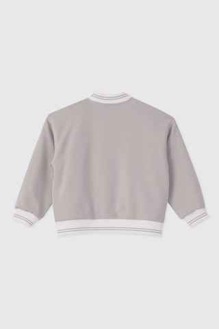 Panço Erkek Çocuk Çıtçıtlı Gri Sweatshirt