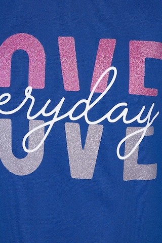 Brz Kids Love Baskılı Kız Çocuk Sweatshirt-saks Mavisi Saks Mavi