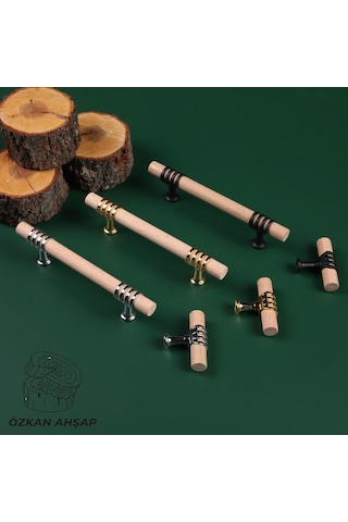 Ahşap Kulp Lüks Country Mutfak Mobilya Dolap Çekmece Kulbu Krom 224 MM