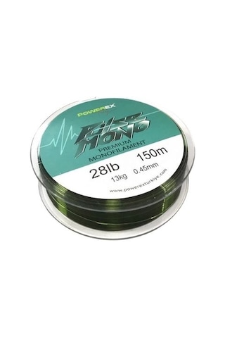 Powerex Pulse Yeşil 150m. 0,40mm. 10.04kg. Carbon Monofilament Misina