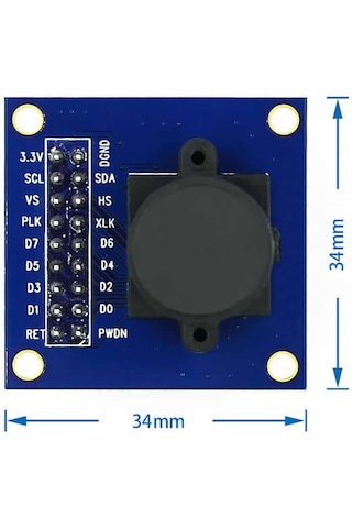OV7670 Kamera Modülü CMOS Görüntü Sensörü 640x480 VGA CIF Otomati