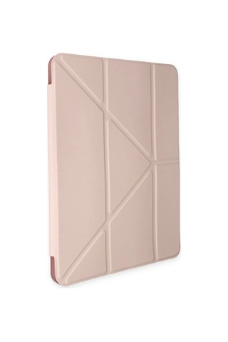 Apple, Uyumlu iPad Air 4 10.9 Kılıf Kalemlikli Mars Tablet Kılıfı - Rose Gold Arka Kapak