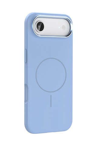 Apple Uyumlu iPhone 17 Air Kılıf M-safe Şarj Özellikli Metal Kamera Çerçeveli Mkst Edi Silikon Kapak - Lila Lila