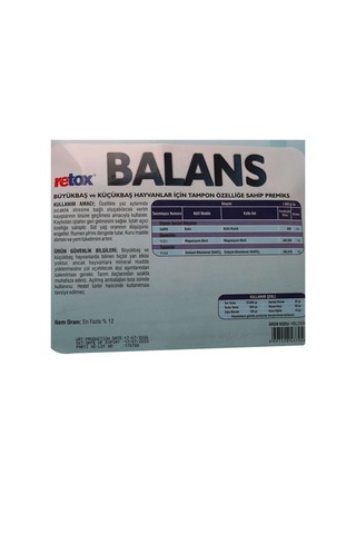 Retox Balance Sodyum Bikarbonat Takviyeli Yem Katkı