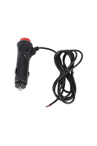Geeroyoo Araç Sigara Çakmak Plugı 1.5m Kablolu, Anahtar Tuşlu, Kırmızı Led Gösterge, 10a Sigorta İle Aşırı Yük Koruma, 12v/60w
