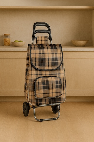 Su Geçirmez Çantalı Katlanabilir Alüminyum Pazar Arabası