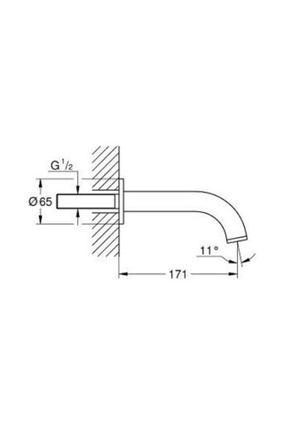 Grohe Atrio New Çıkış Ucu - 13487GL0 Altın