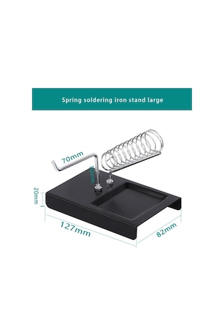 Metal Havya Standı Lehim Teli Tutucu Süngerli Yaylı Havya Sehpası Lehimleme Aparatı