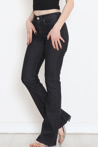 Mokashopin - İspanyol Paça Kot Pantolon Koyufüme - 17274.1431. 001