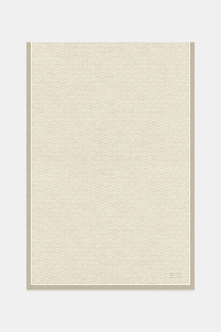 Vakko Twill İpek Şal - Helezon Monogram - Bej