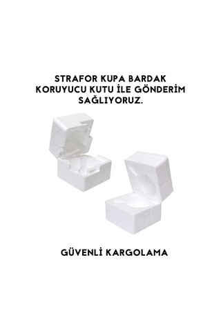 Kalp Baskılı Kupa Bardak Beyaz