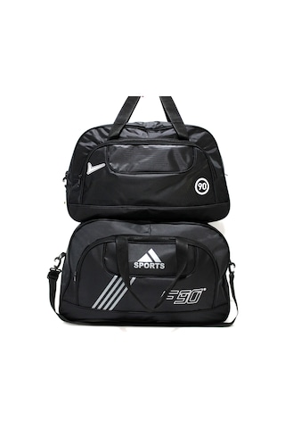 Deri,Se Club Spor, El Valizi, Ikili Seyahat Çantası Seti Siyah