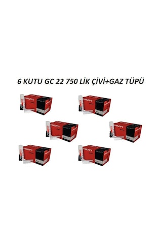 Hilti Gc 22 6 Kutu 750lik Çivi+gaz Tüpü
