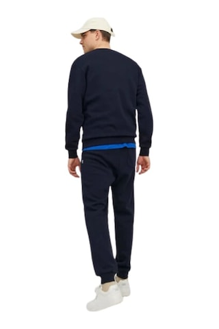 Jack & Jones 12249341 - Bisiklet Yaka Erkek Sweatshirt Lacivert