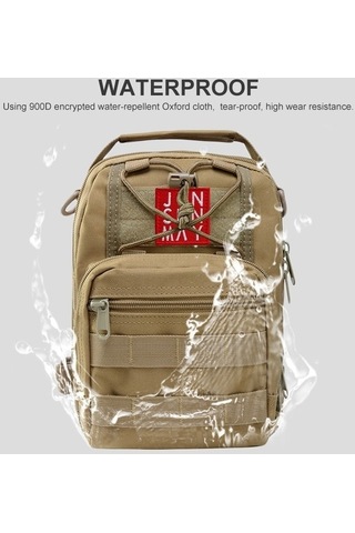 Wondernest Junsunmay J014 10l Su Geçirmez Doğa Sporları Göğüs Paketi, Kulplu Crossbody Çanta Altın