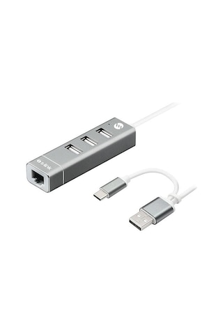 S Link Swapp Sw U222 Type C Usb 2.0 10/100Mbps 3 Port Usb Ether