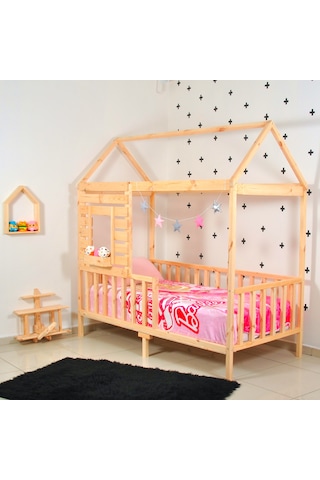 Markaawm Markaawm Montessori Yatak Çocuk Odası Bebek Beşik 90X190 Karyola Akçaağaç