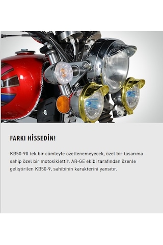Kuba KB50-9 Chopper Motosiklet Siyah