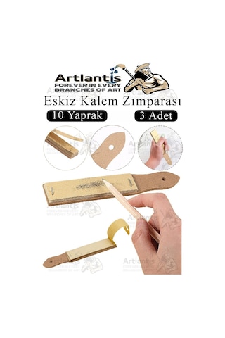 Kalem Zımparası 3 Adet Eskiz Zımpara Kağıdı Füzen Kömür Kalem Karakalem Kalemtraş Kömür Bileme İnce Dişli Çizim Zımpara